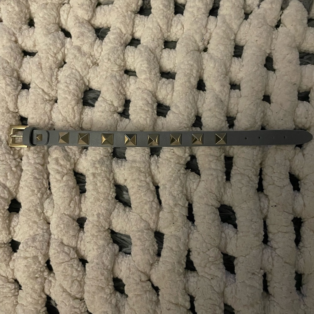 Never Worn Gray Valentino Studded Leather Bracelet 🐘 - Picture 2 of 7